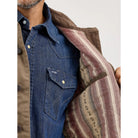 Men's Wrangler Western Lined Canvas Barn Coat 112367636