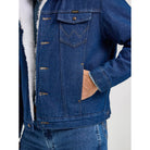 Men's Wrangler Western Sherpa Lined Denim Jacket