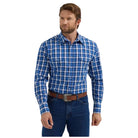 Men's Wrangler® Wrinkle Resist Long Sleeve Shirt - Classic Fit 112355369 - Crazy House Western Wear