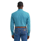 Men's Wrangler Wrinkle Resist Long Sleeve Western Snap Plaid Shirt 112374891