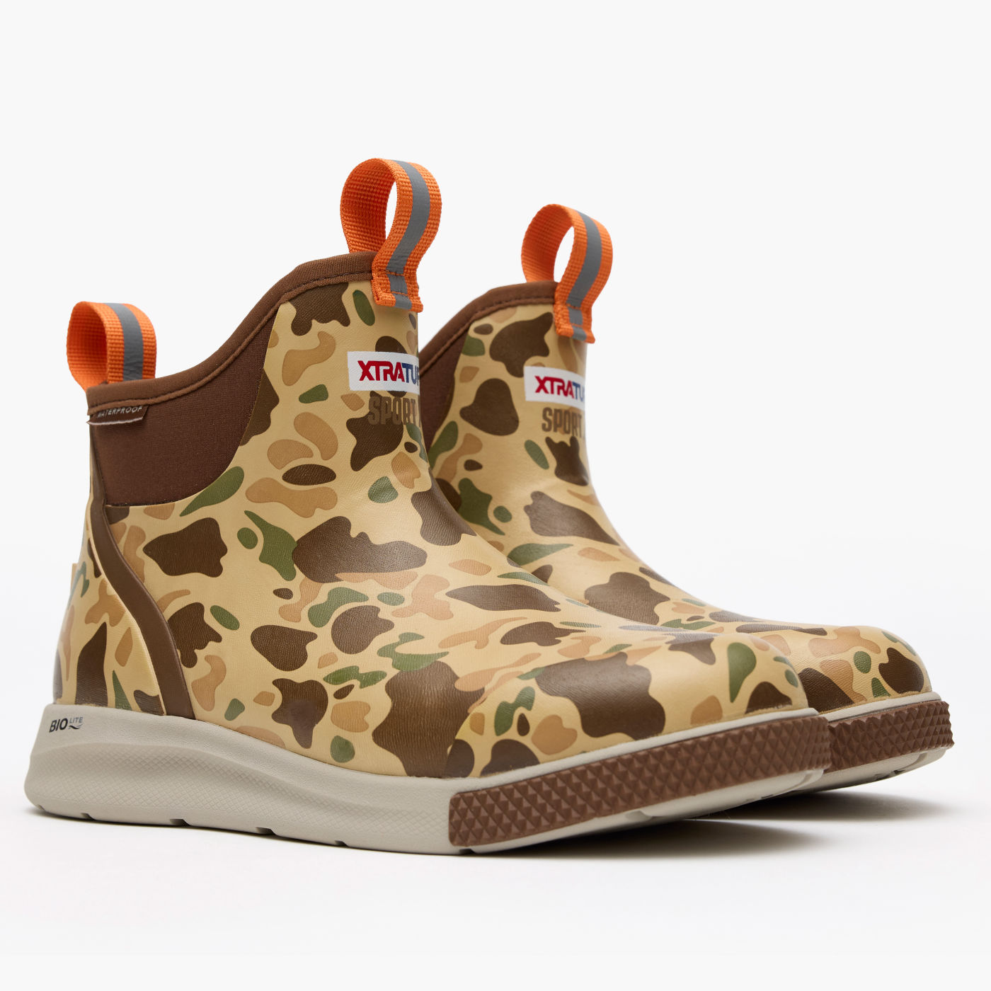 Men's XTRATUF 6 in Duck Camo Ankle Deck Boot Sport XADSMDCM