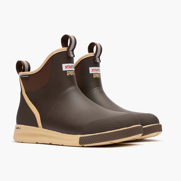 Men's XTRATUF Brown Ankle Deck Boot Sport XADSM901 – Crazy House