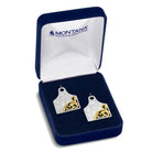 Montana Silversmiths Rural Route Cow Tag Earrings ER6504NFG