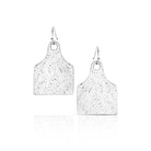 Montana Silversmiths Rural Route Cow Tag Earrings ER6504NFG
