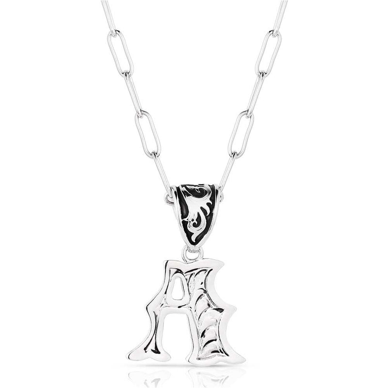Montana Silversmiths Western Initial Necklace NC6096
