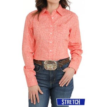 Women's Cinch Floral Print Button-Down Western Shirt MSW9164241