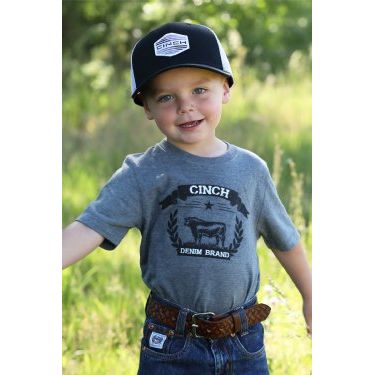 Infant Cinch Denim Tee - Gray MTT7672061