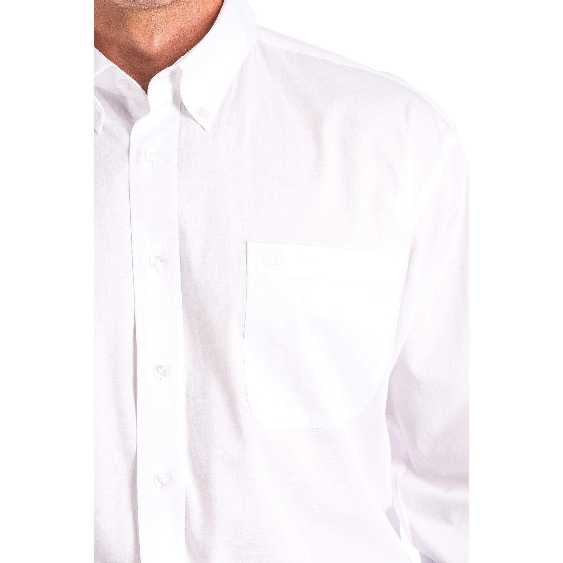 Men's Cinch White Button-Down Western Shirt MT10320020 - Crazy House Western Wear