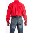 Men's Cinch Red Button-Down Western Shirt MTW1103313 - Crazy House Western Wear