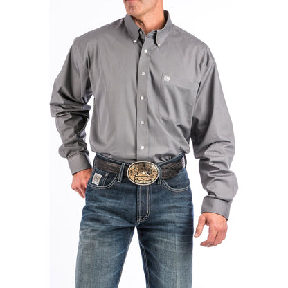 Cinch Gray Button-Down Western Shirt - Crazy House Western Wear