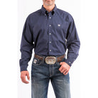 Men's Cinch Navy Button-Down Western Shirt MTW1104667 - Crazy House Western Wear