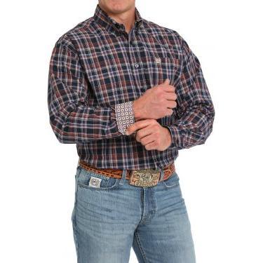 Men's Cinch Plaid Button-Down Western Shirt MTW1105848 - Crazy House Western Wear