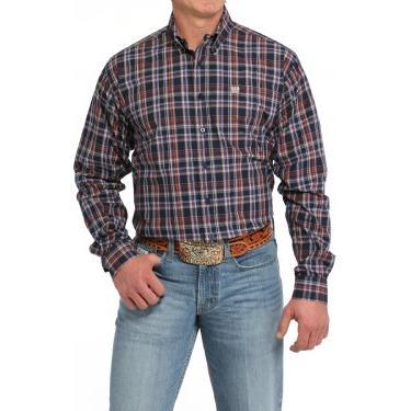 Cinch Plaid Button-Down Western Shirt - Crazy House Western Wear