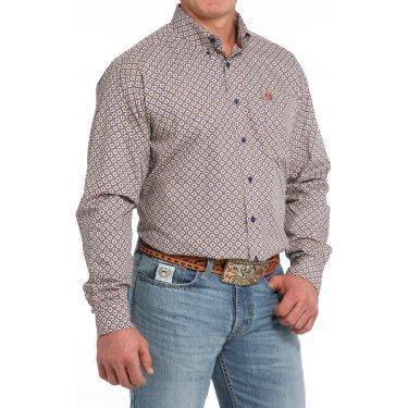 Men's Cinch Medallion Print Button-Down Western Shirt MTW1105849 - Crazy House Western Wear