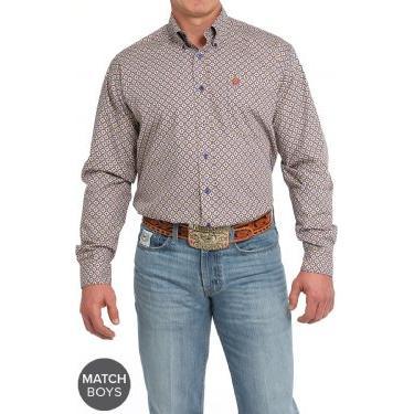 Cinch Medallion Print Button-Down Western Shirt - Crazy House Western Wear