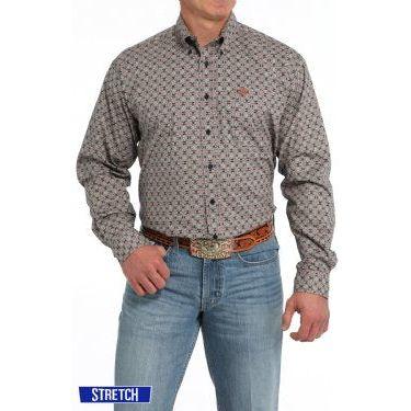 Cinch Medallion Print Button-Down Western Shirt - Crazy House Western Wear