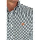 Men's Cinch Geometric Print Button-Down Western Shirt MTW1105885 - Crazy House Western Wear