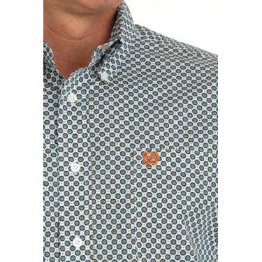 Men's Cinch Geometric Print Button-Down Western Shirt MTW1105885 - Crazy House Western Wear