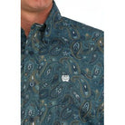 Men's Cinch Paisley Print Button-Down Western Shirt MTW1105888 - Crazy House Western Wear