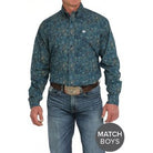 Men's Cinch Paisley Print Button-Down Western Shirt MTW1105888 - Crazy House Western Wear