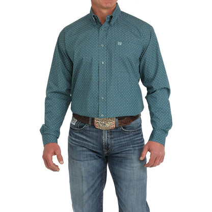 Men's Medallion Print Button-Down Western Shirt MTW1105890 - Crazy House Western Wear