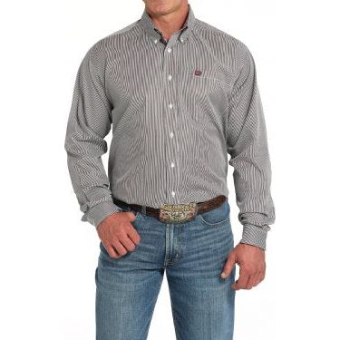 Men's Cinch Striped Button-Down Shirt- Multi Color MTW1105917 - Crazy House Western Wear