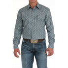 Men's Cinch Modern Fit Geometric Print Western Shirt MTW1301083 - Crazy House Western Wear