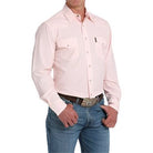 Men's Cinch Geometric Print Snap Shirt - Pink MTW1303087 - Crazy House Western Wear