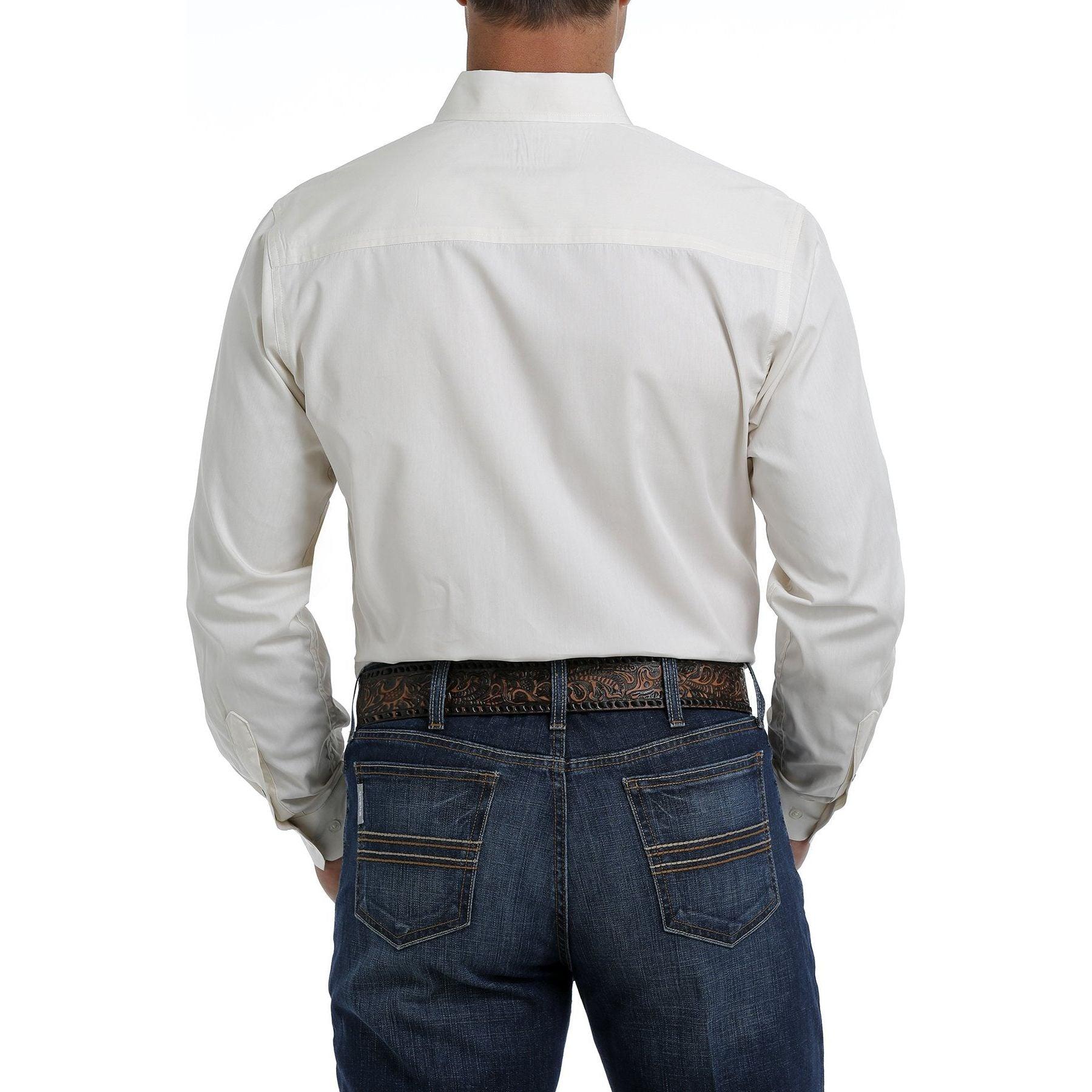 Men's Cinch Cream Button-Down Western Shirt MTW1347020 - Crazy House Western Wear