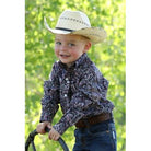 Infant Cinch Paisley Button-Down Shirt - Multi Color MTW7062378 - Crazy House Western Wear