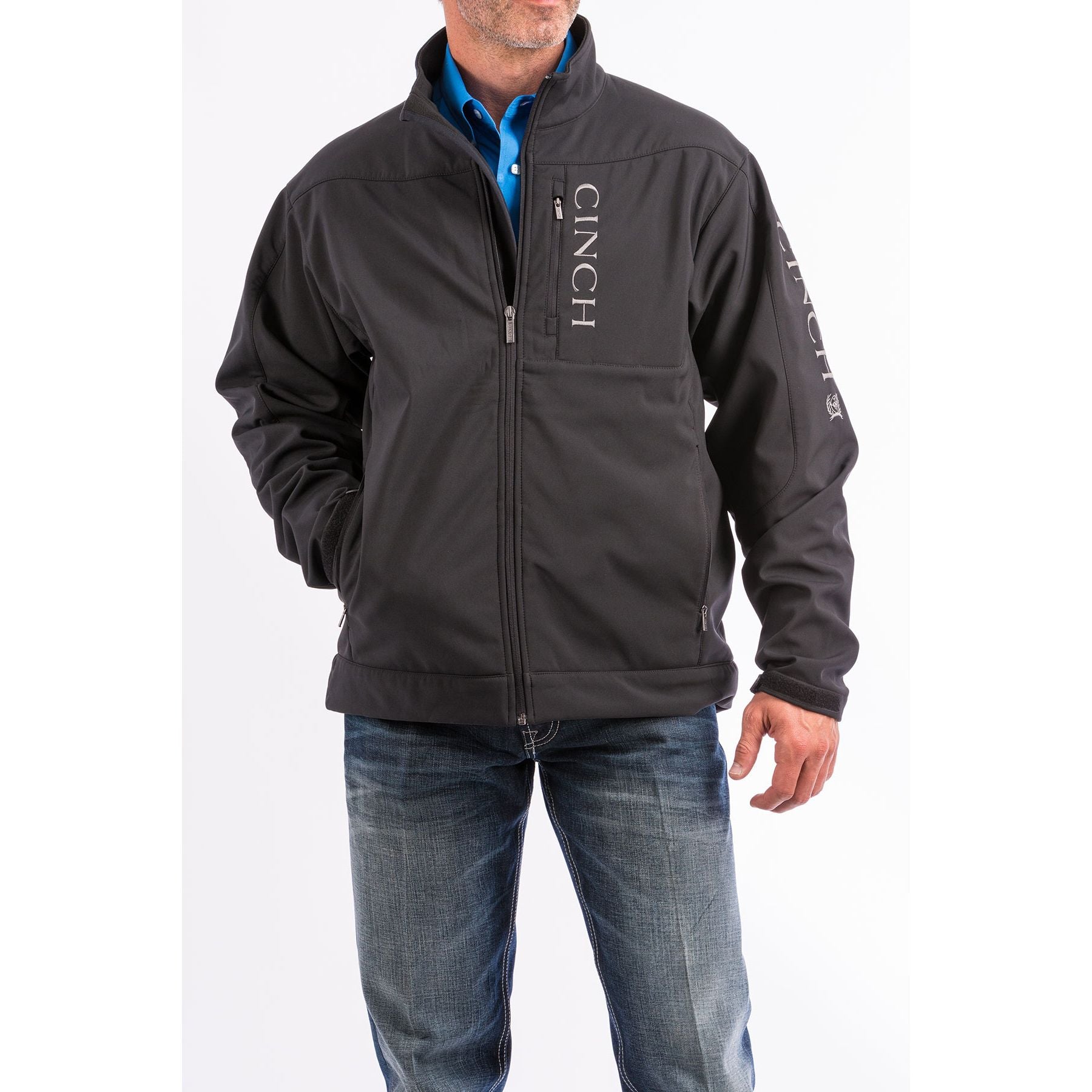 Men's Cinch Black Concealed Carry Bonded Jacket MWJ1043014