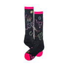 Women's Lucky Chuck Neon Cowgirl Black Performance Socks LC12-12155