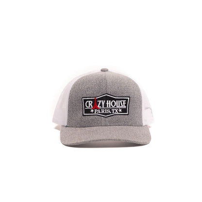 Crazy House Unisex Grey and white Cap wtih OG Crazy House Logo - Crazy House Western Wear