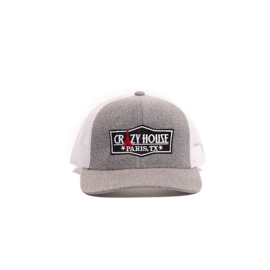 Crazy House Unisex Grey and white Cap wtih OG Crazy House Logo - Crazy House Western Wear