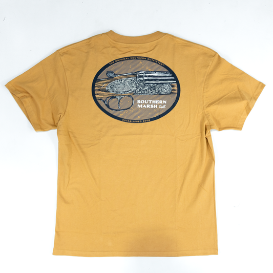 Men's Southern Marsh Heritage Engrave Camel Tee AHEG-CML
