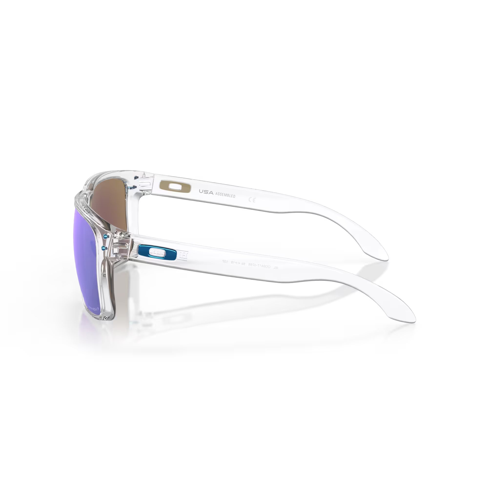 Oakley Holbrook XL Clear Frame with Prizm Sapphire Polarized Lenses 0OO9417-0759