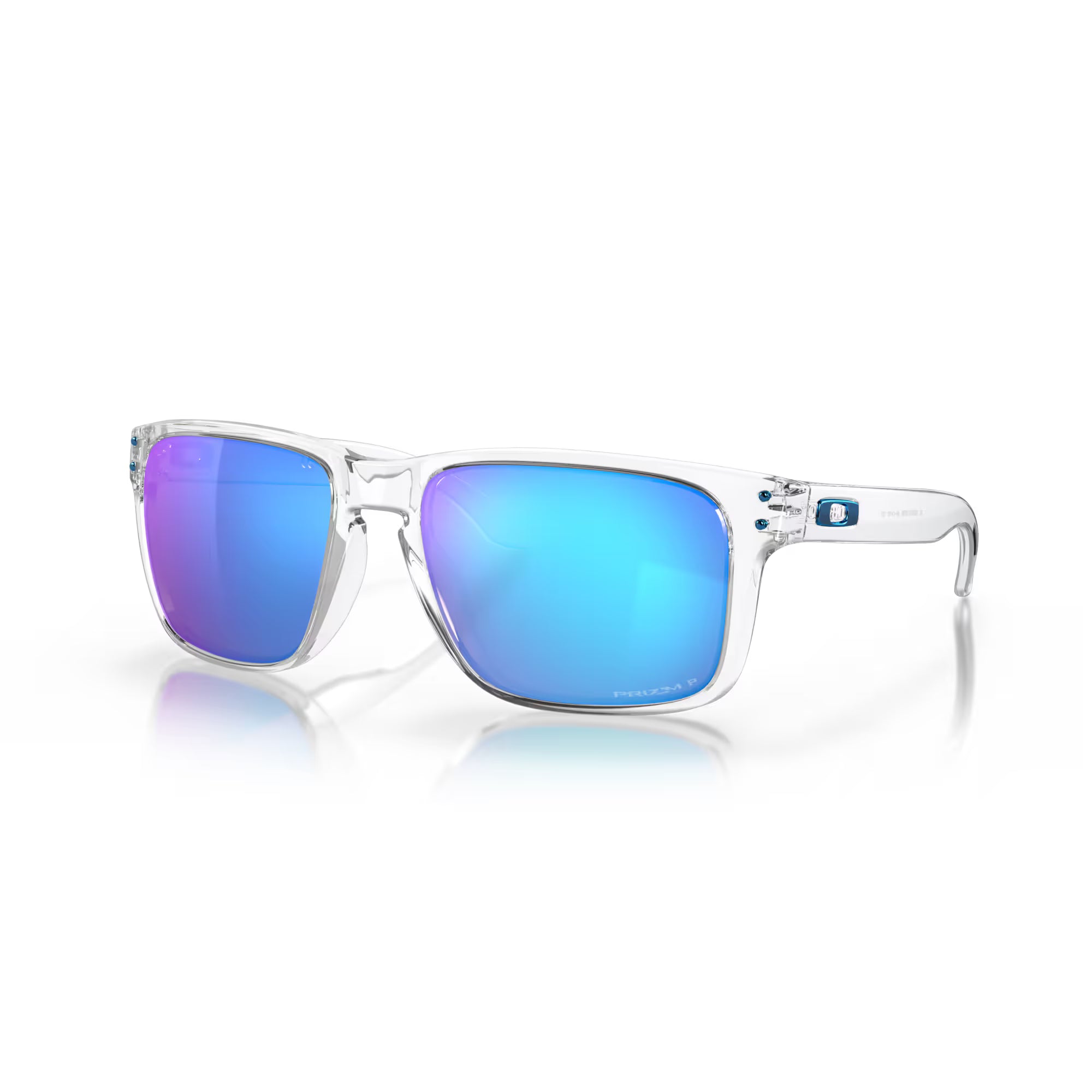 Oakley Holbrook XL Clear Frame with Prizm Sapphire Polarized Lenses 0OO9417-0759