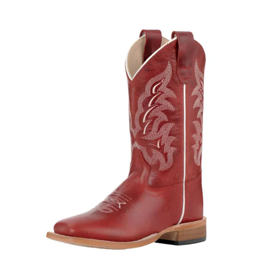 Youth Old West Red Western Boot BSY1995