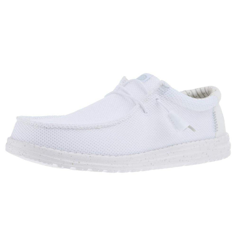 Men's Hey Dude Storm White Wally Stretch Sox White Casual Shoes 41898-100