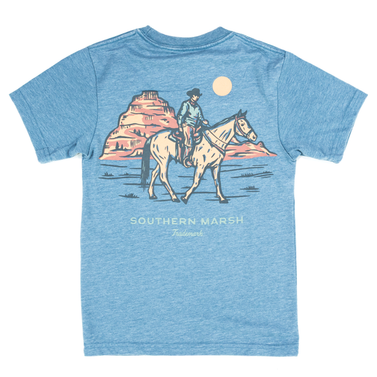 Boy's Southern Marsh Slate Marfa Rider Tee YTWCC-SLT