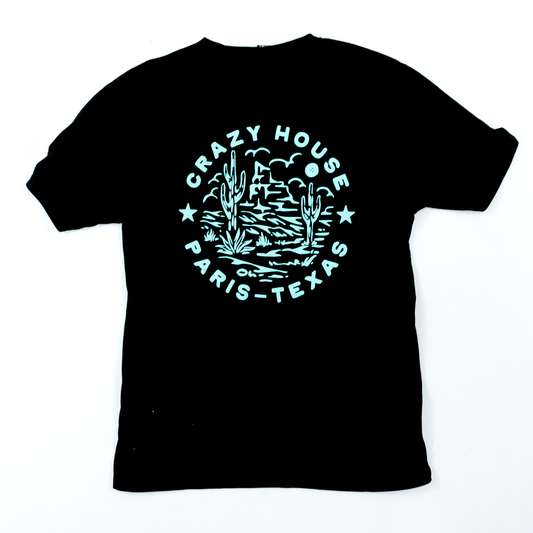 Crazy House Black and Teal "Freebird" Specialty Shirt