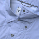 Men's Poncho "The Padre" Blue Short Sleeve Regular Fit Pearl Snap Shirt