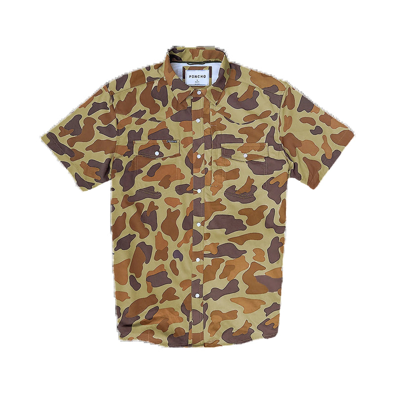 Men's Poncho "The Paloma" Short Sleeve Snap Shirt