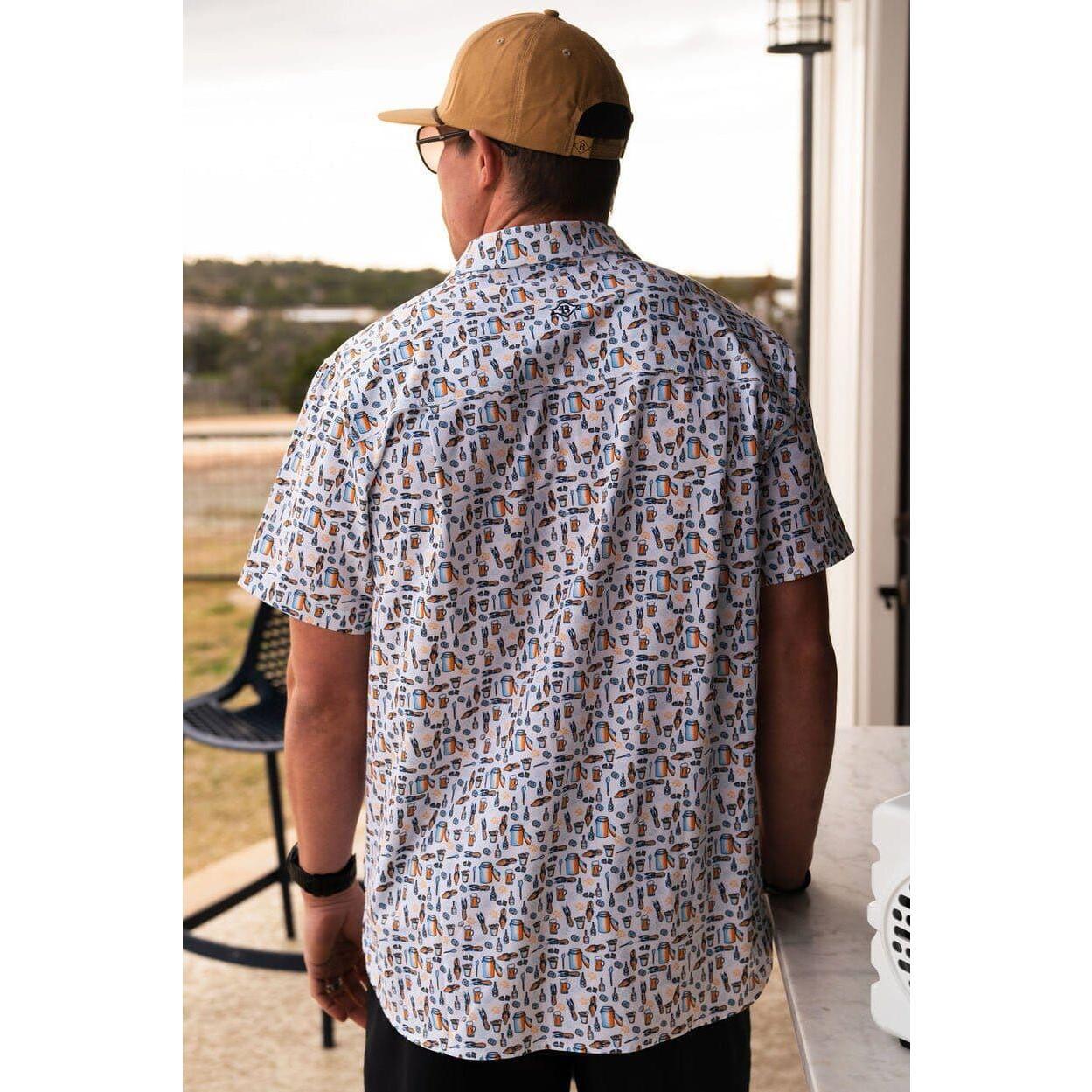 Men's Burlebo Performance Button Up 0008PBU-CFB - Crazy House Western Wear
