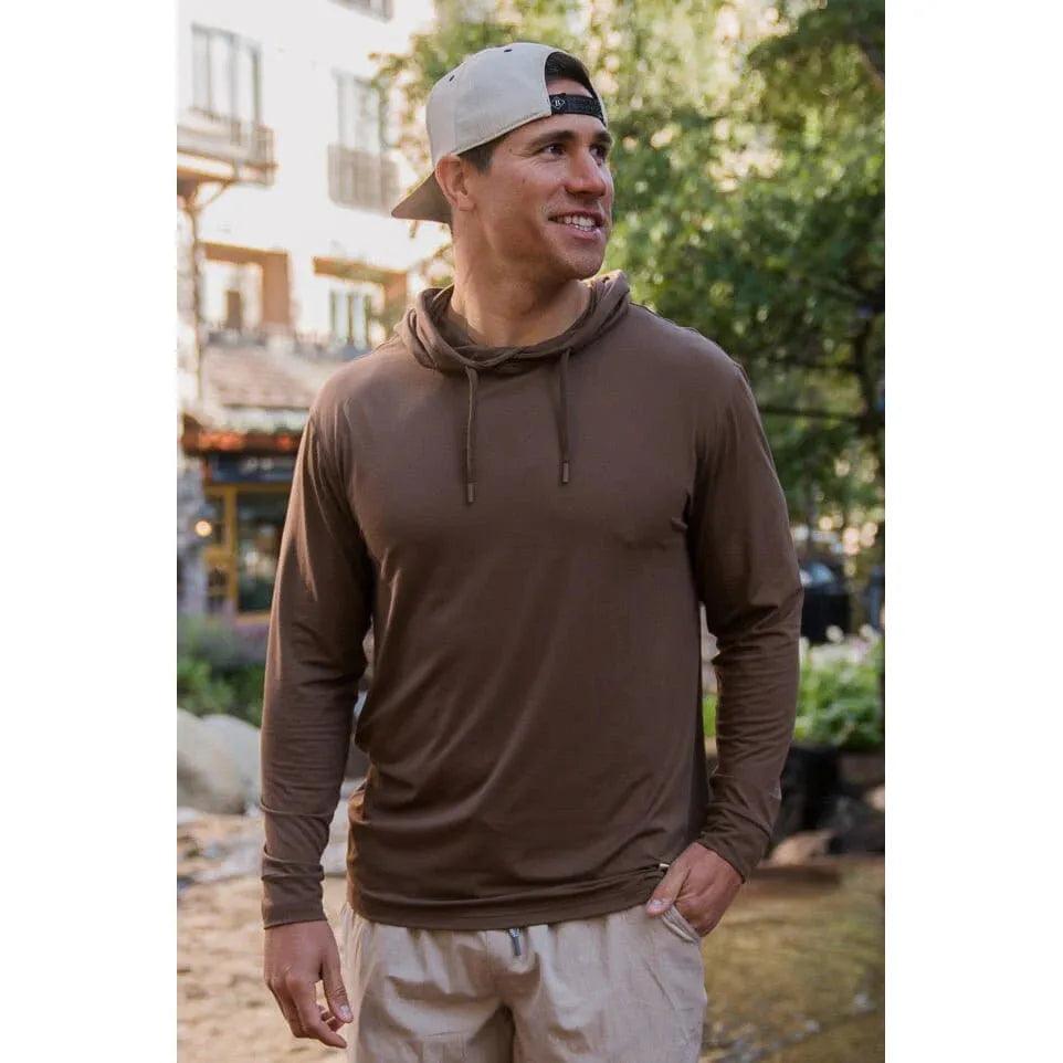 Men's Burlebo Performance Hoodie PH-HBRN-HOODIE - Crazy House Western Wear