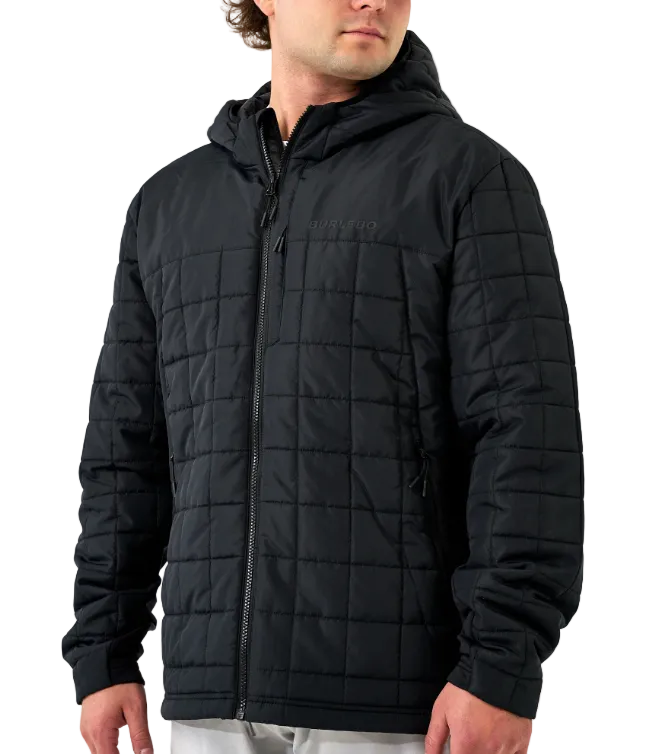 Burlebo Men's Black Puffer Jacket PJACK-BLK