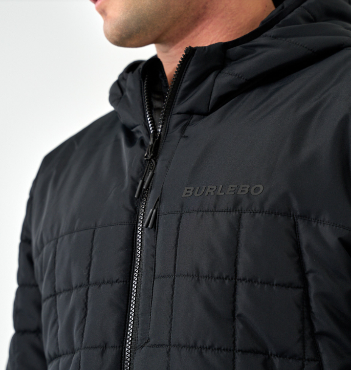Burlebo Men's Black Puffer Jacket PJACK-BLK