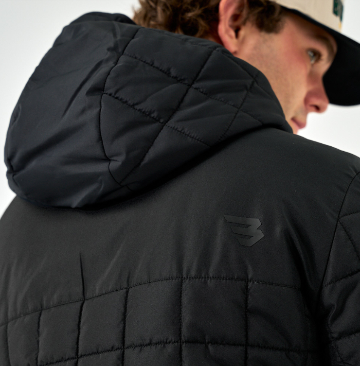 Burlebo Men's Black Puffer Jacket PJACK-BLK