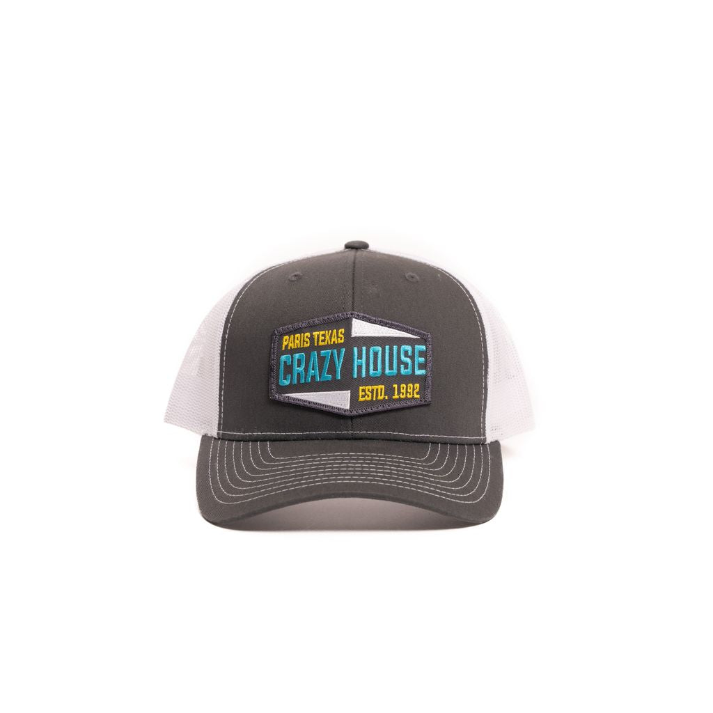 Crazy House Unisex Grey and White Cap with est 1992 Patch - Crazy House Western Wear