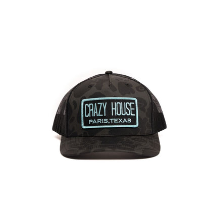 Crazy House Unisex Black Camo Snapback with Patch - Crazy House Western Wear